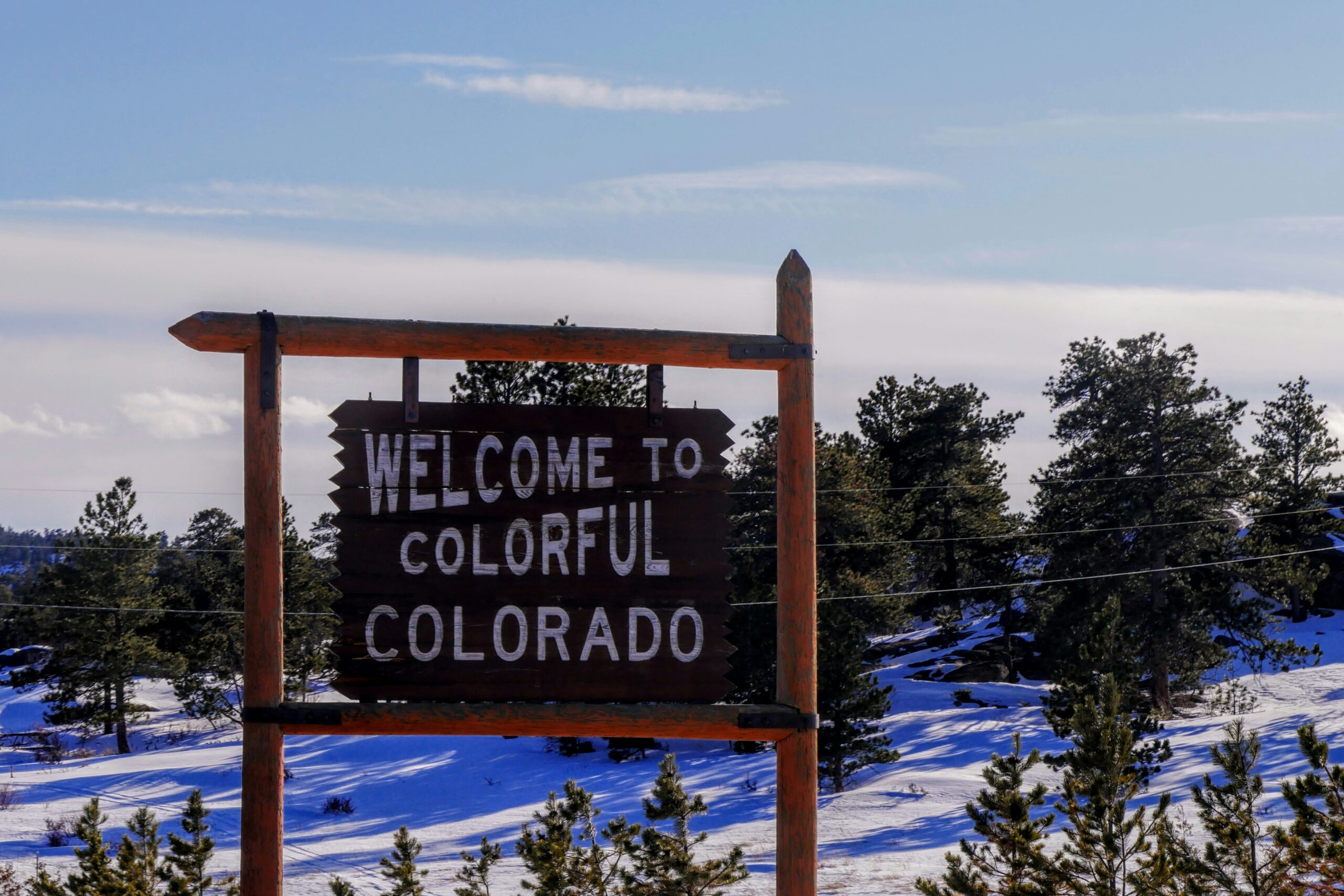 welcome to colorado sign