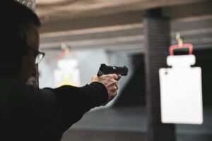 firearms training on a gun range